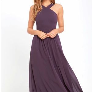 Air of Romance Maxi Dress in Dusty Purple